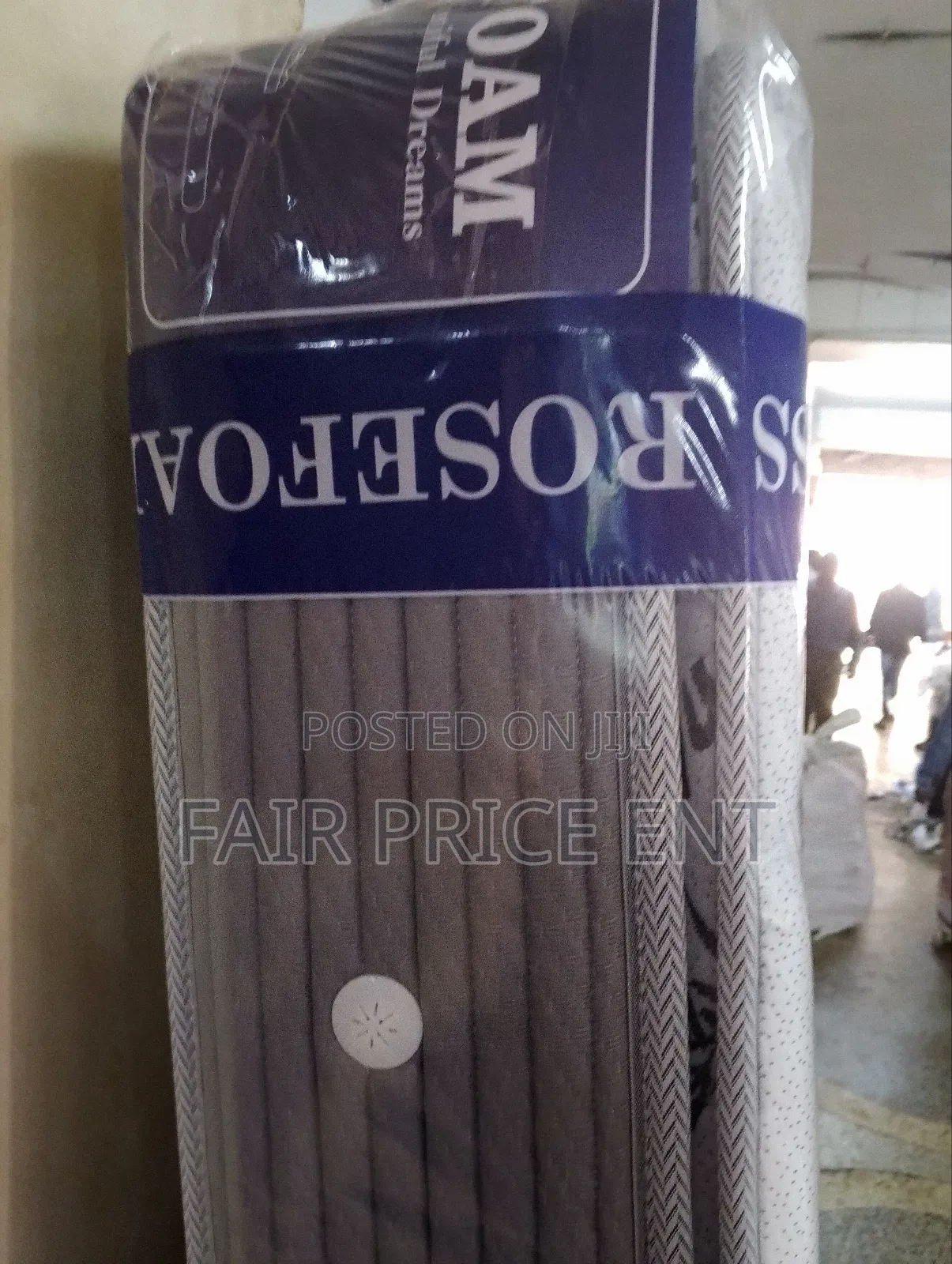Double Layer Spring Mattress. 6x6 X 12inches.( White)