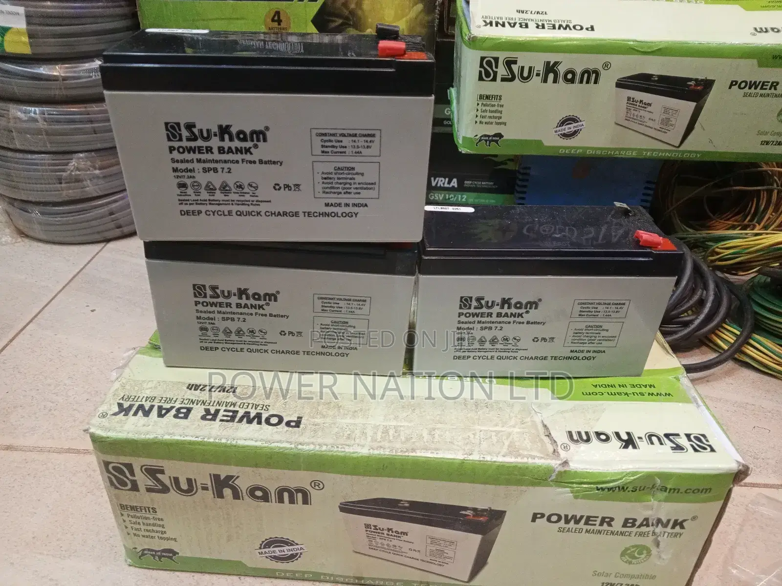 7ah Sukam Battery Made in India Good for Solar/Backup