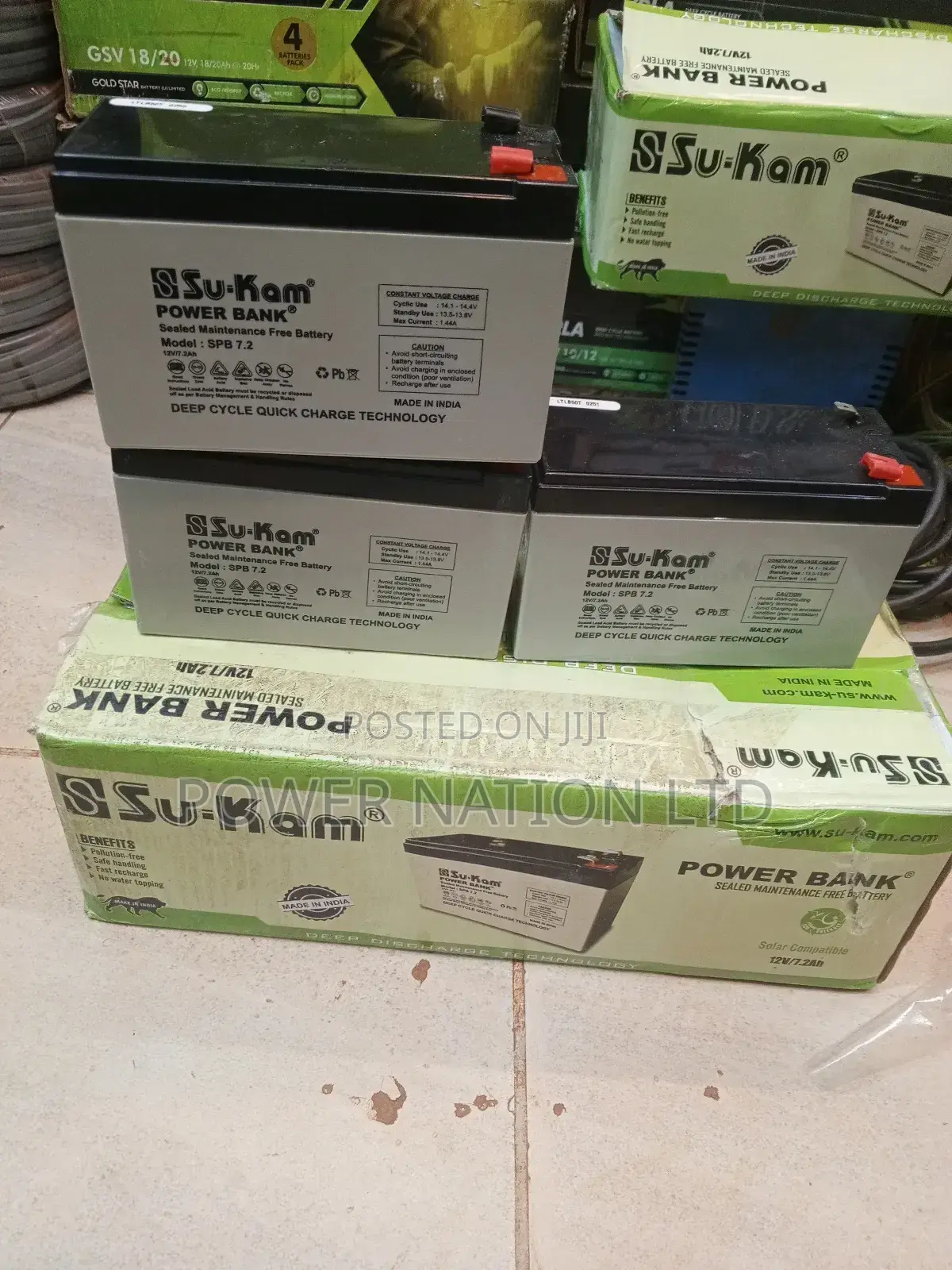 7ah Sukam Battery Made in India Good for Solar/Backup