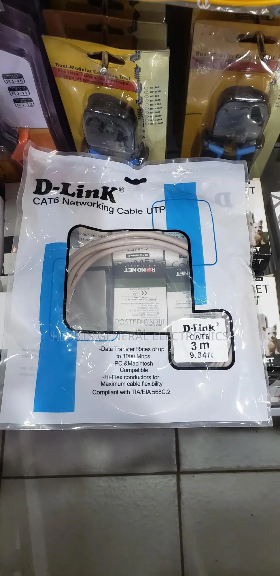 D-Link Cat6 Patch Cord 3m