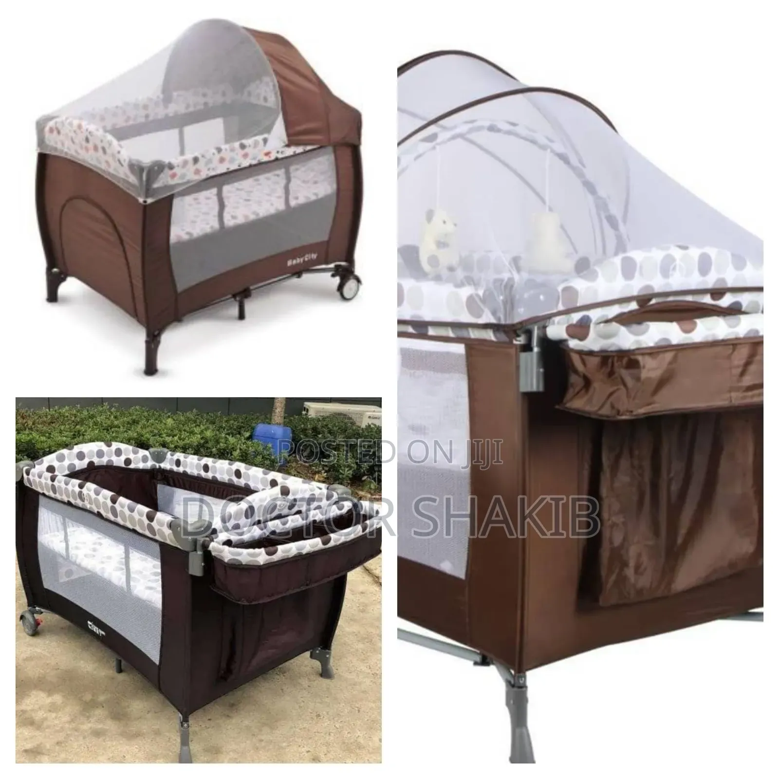 Baby's Luxury Playpen With Mosquito Net-New