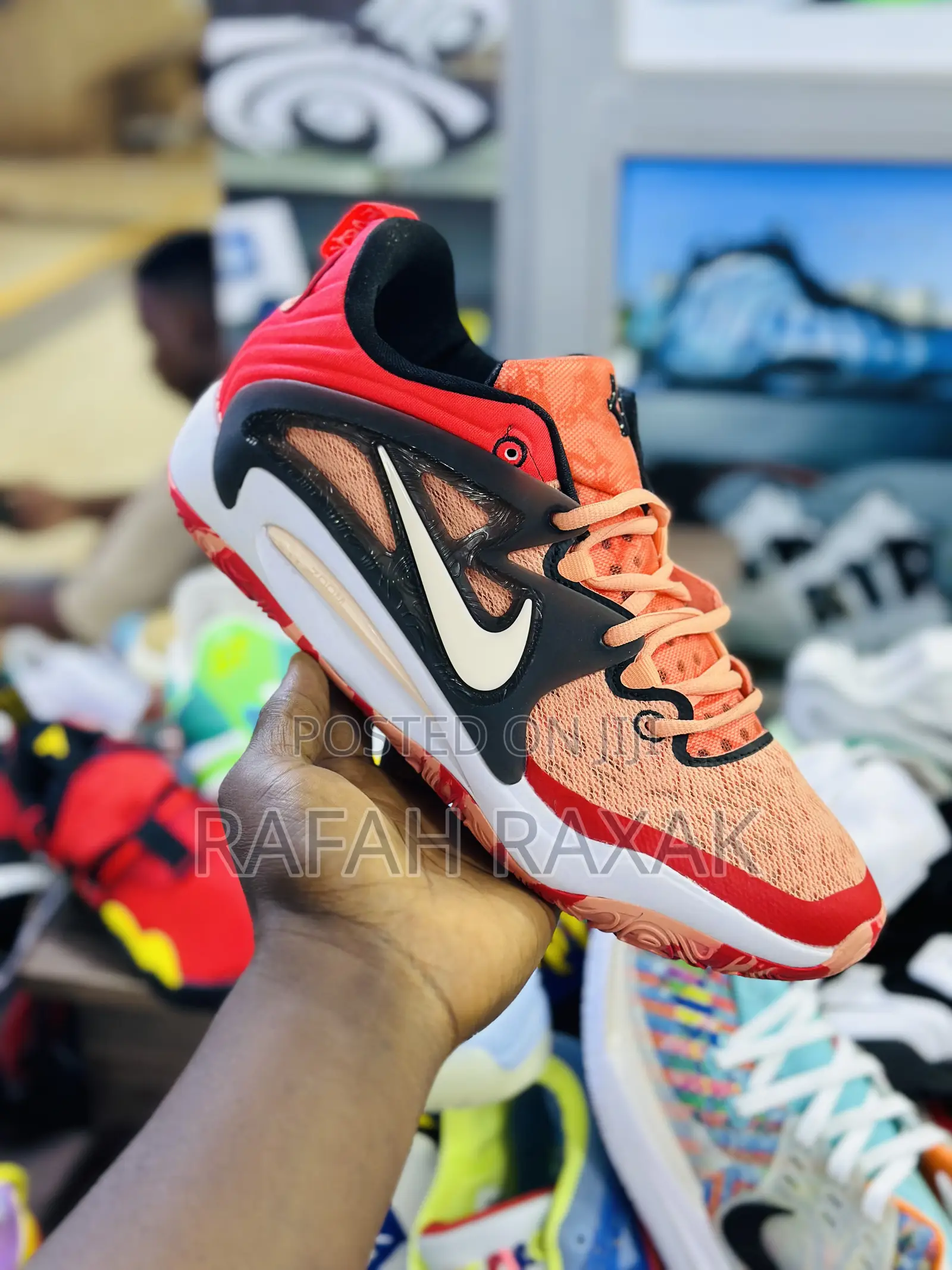 Original Nike Kevin Durant KD 15 Pink/Red Basketball Sneaker
