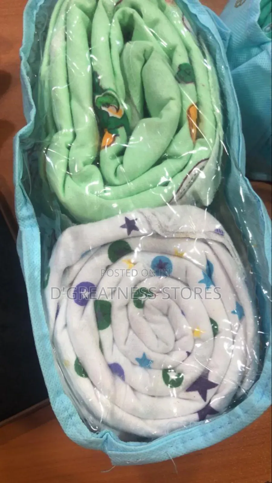 A Pair of Baby Crib Bedsheets