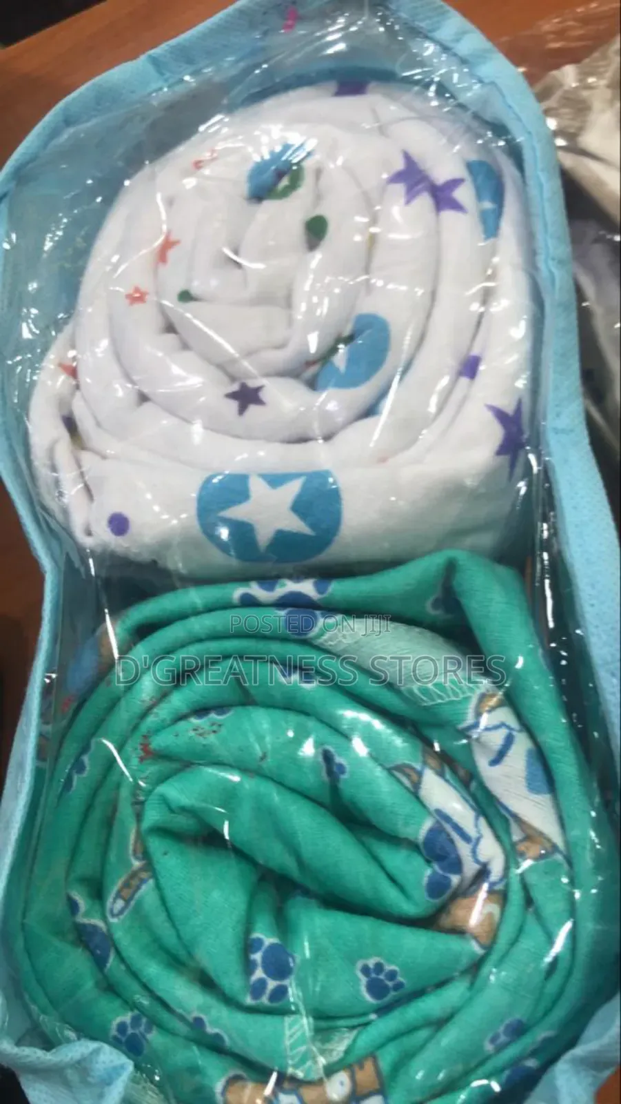 A Pair of Baby Crib Bedsheets