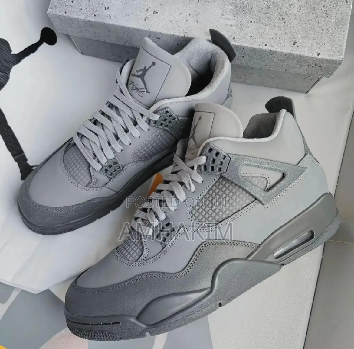 New Nike Jordan 4 Wet Cement in Stock
