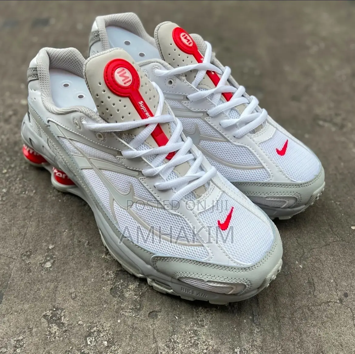 New Nike Shox Ride 2 SP Supreme White Sneakers in Stock