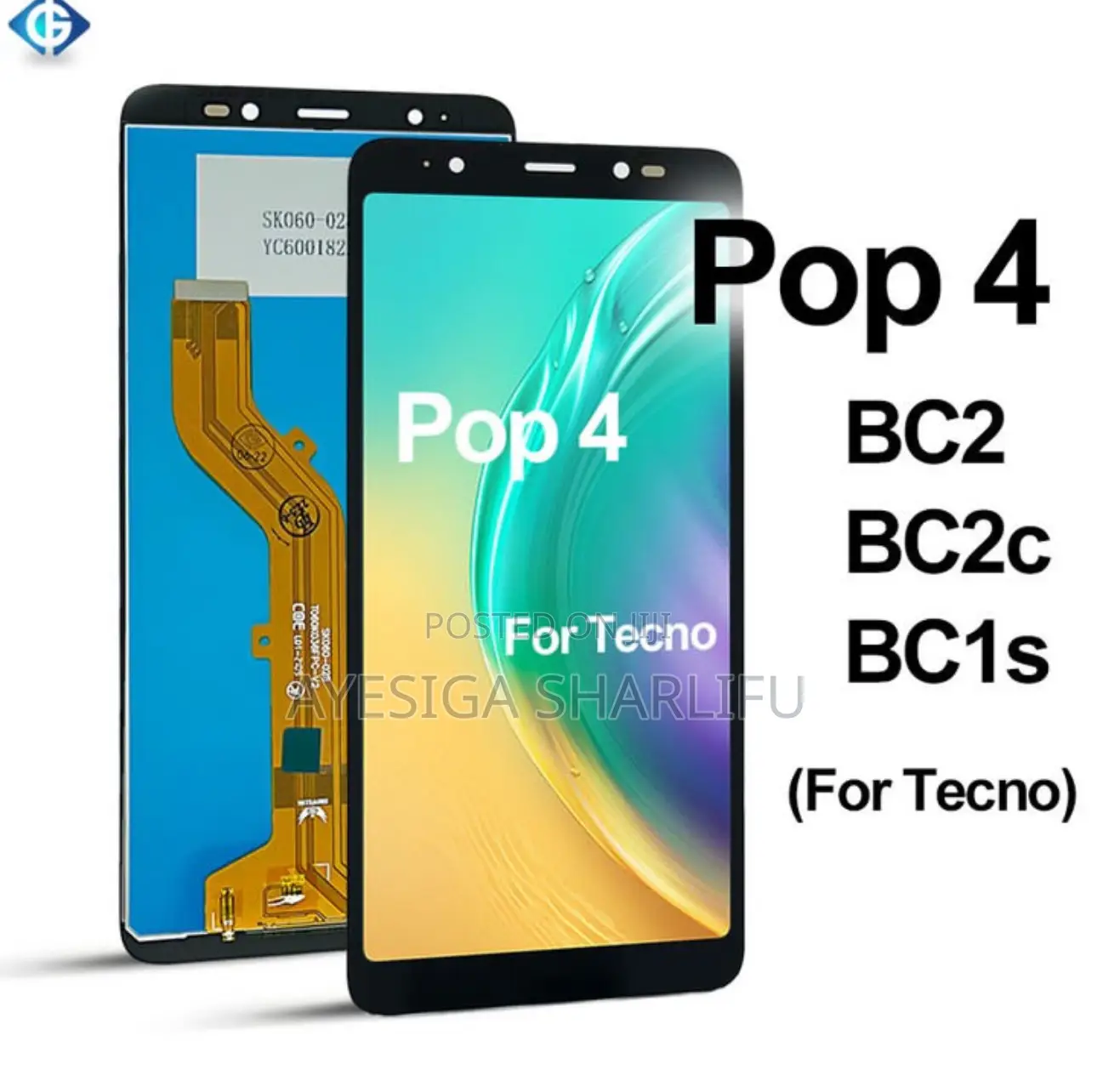 Tecno Pop 4 Original Screen