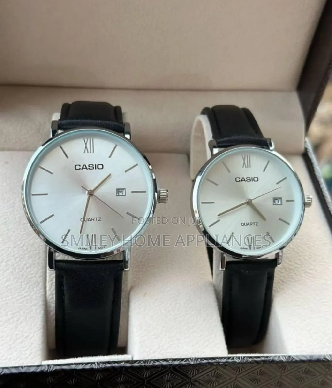 Original Casio Analog Watch With Genuine Leather