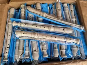 Open Key Straight Soprano Flute Recorder FREE Cleaning Rod