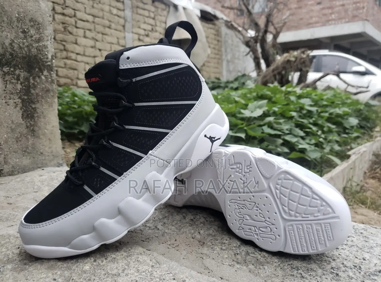Air Jordan 9 Retro Grey/Black/White Sneakers