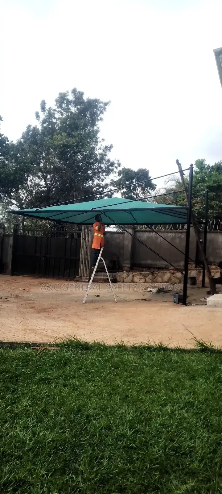 Car Shade 2car Hash Weather Resistant Roof HQP Material