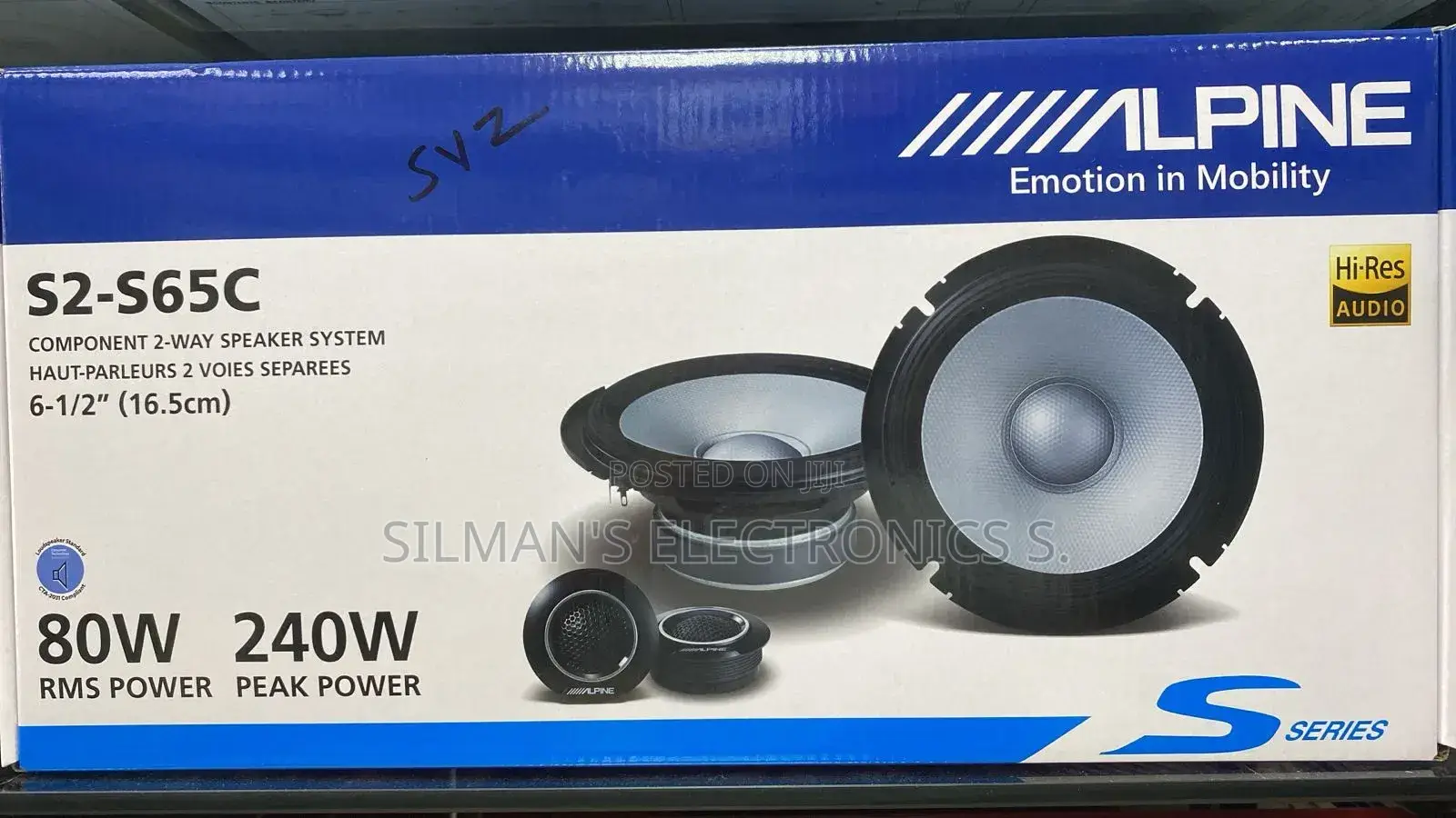 Alpine S2-S65c Car Door Speakers