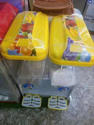 Juice Dispenser Double Jug Yellow