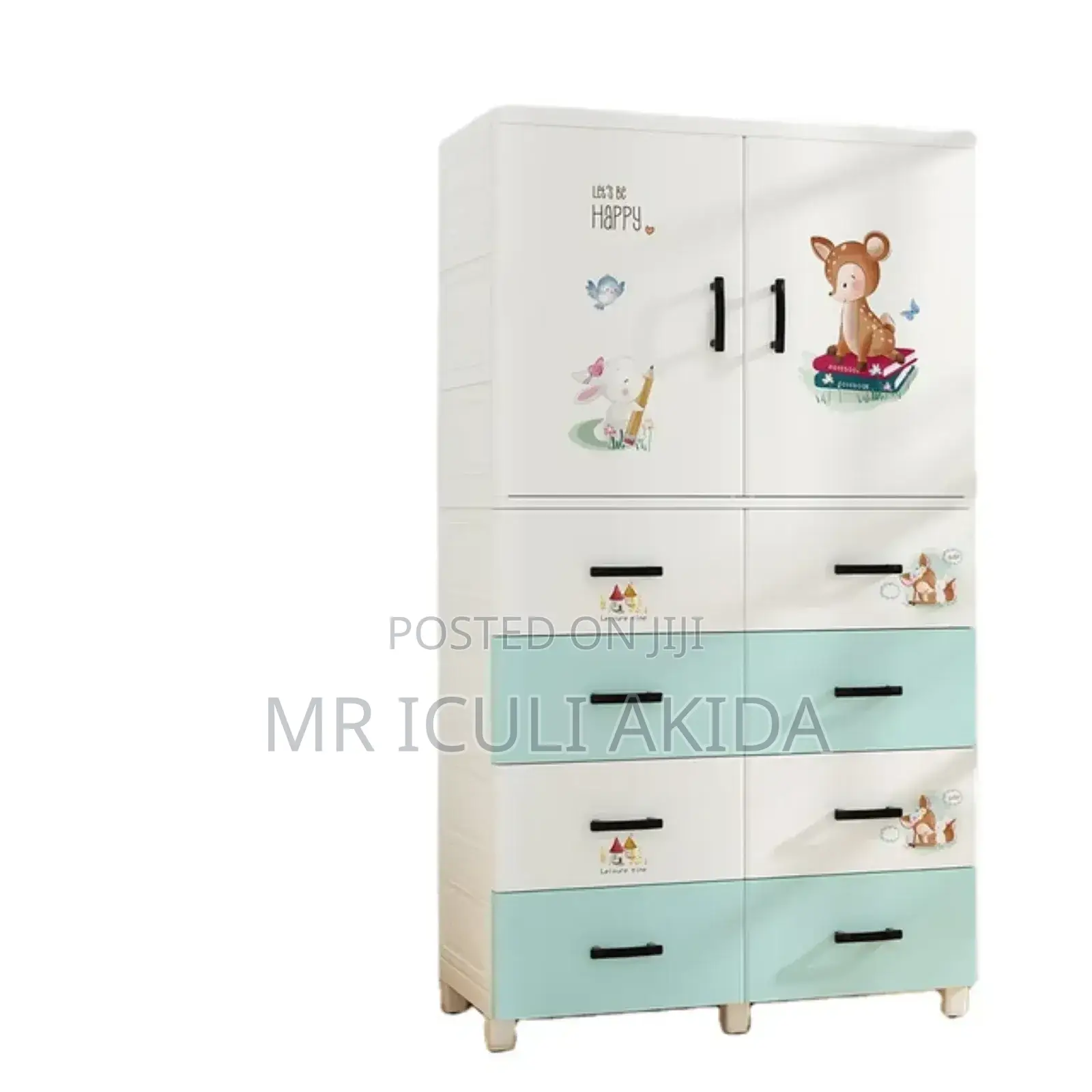 5layer Kids Bedroom Plastic Wardrobe Storage Box Drawer
