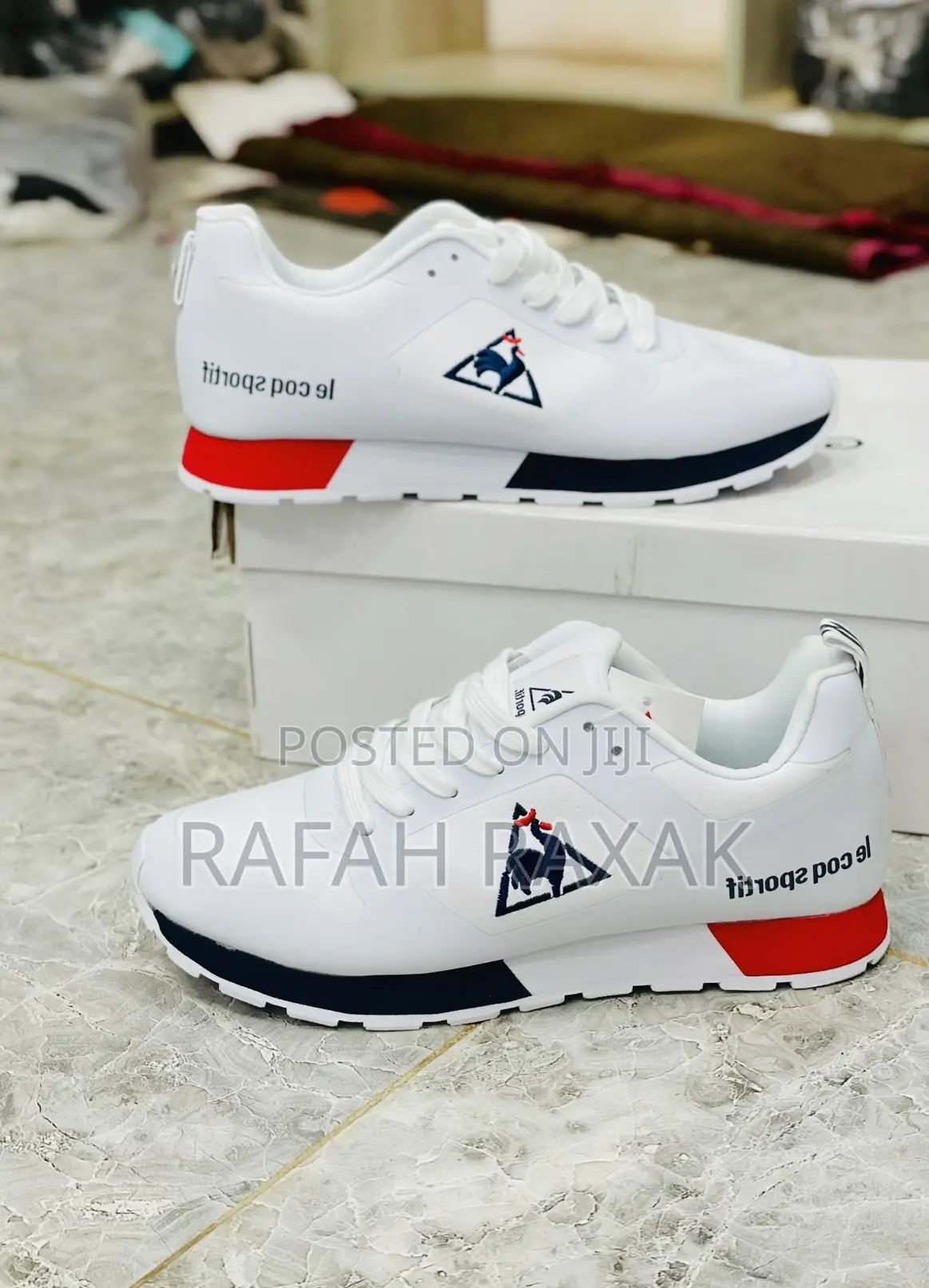 Unisex Triple White Le Coq Sportif Fashion Designer Sneakers