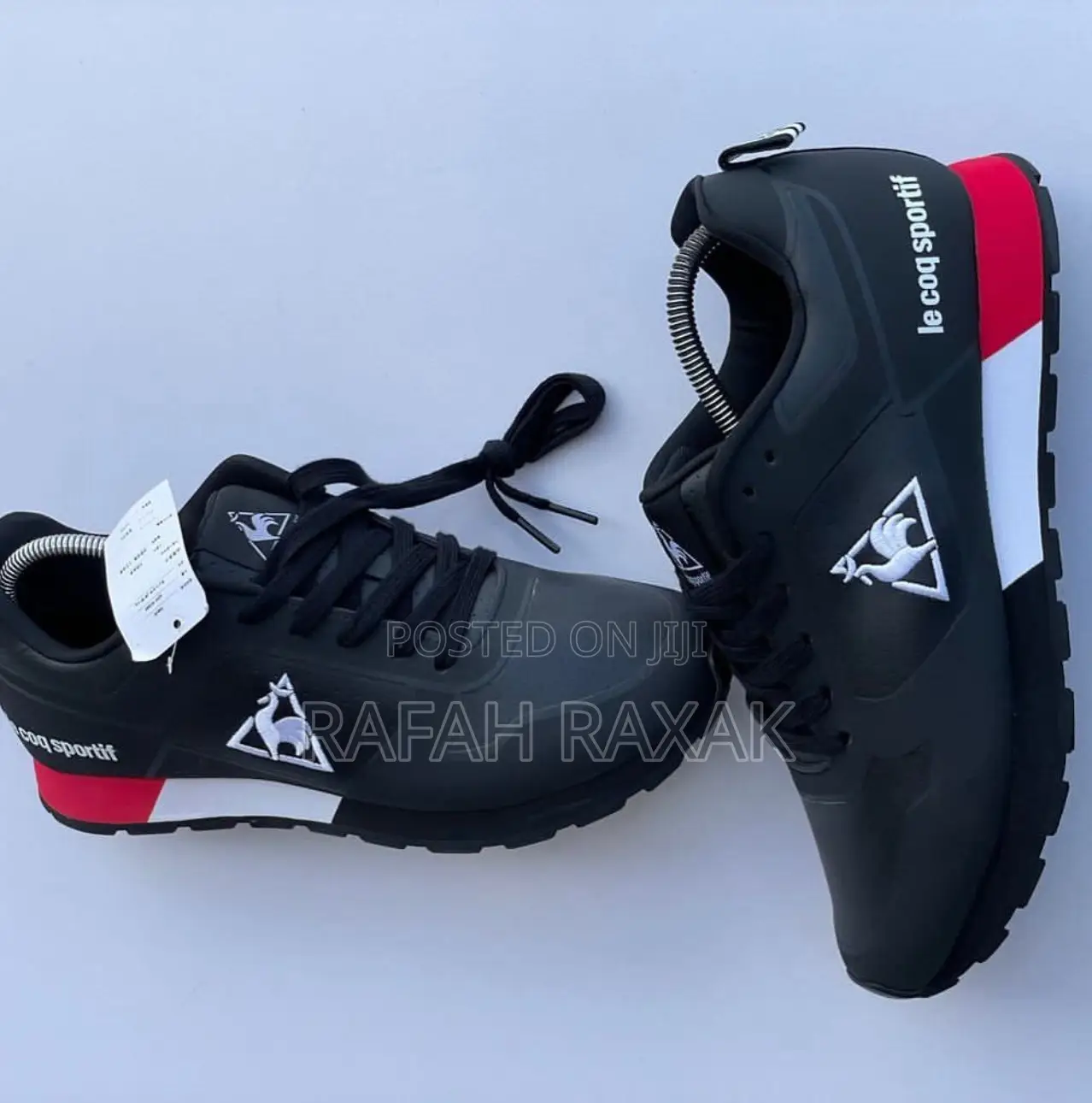 Authentic Black Le Coq Sportif Tennis Sneakers