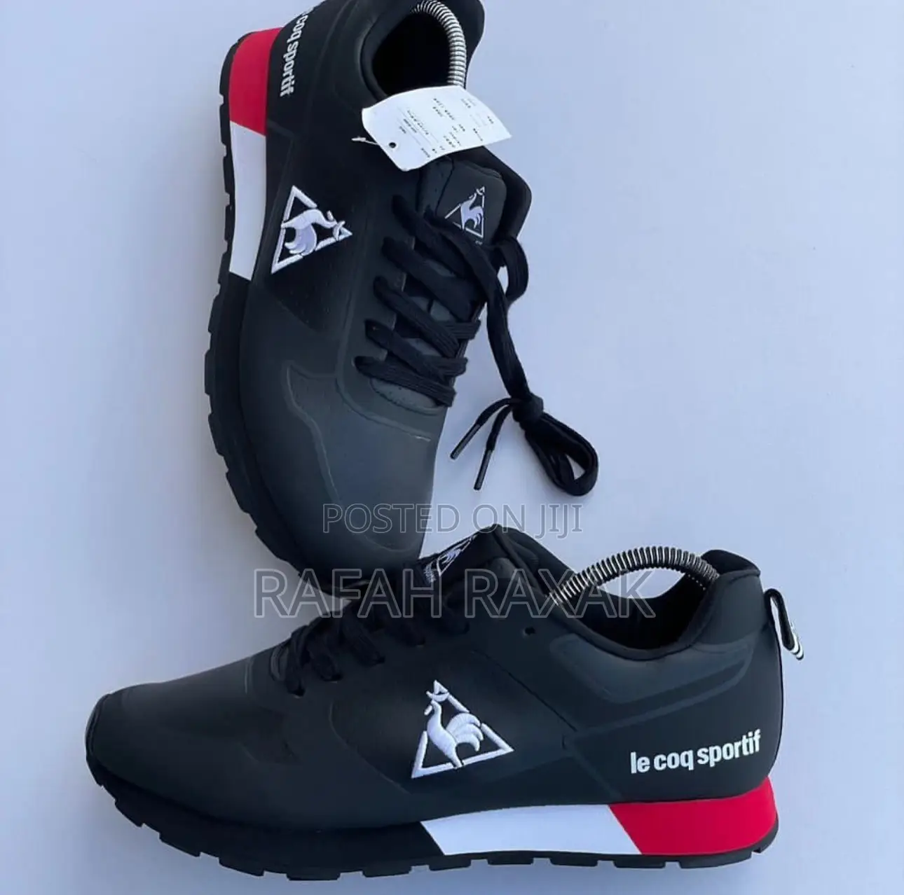 Authentic Black Le Coq Sportif Tennis Sneakers