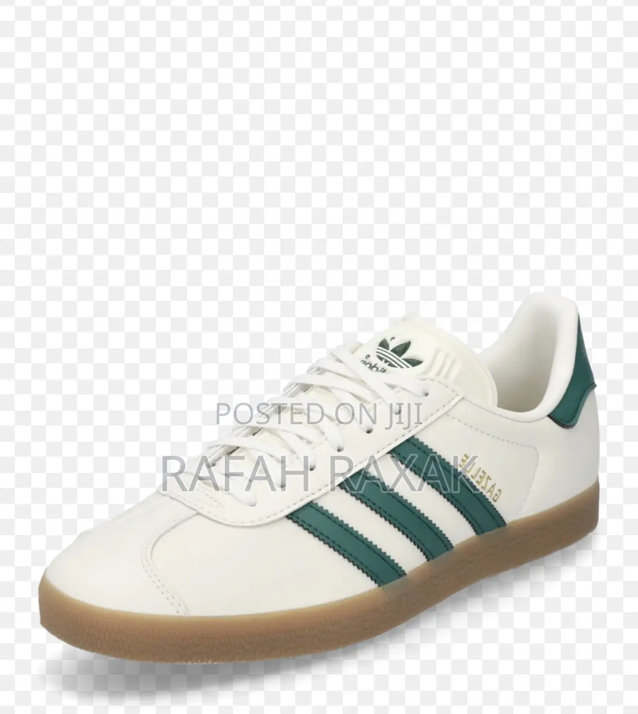 Adidas Gazelle Cream/Green Gum Sole Sneakers