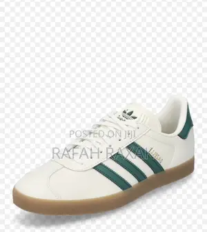 Adidas Gazelle Cream/Green Gum Sole Sneakers