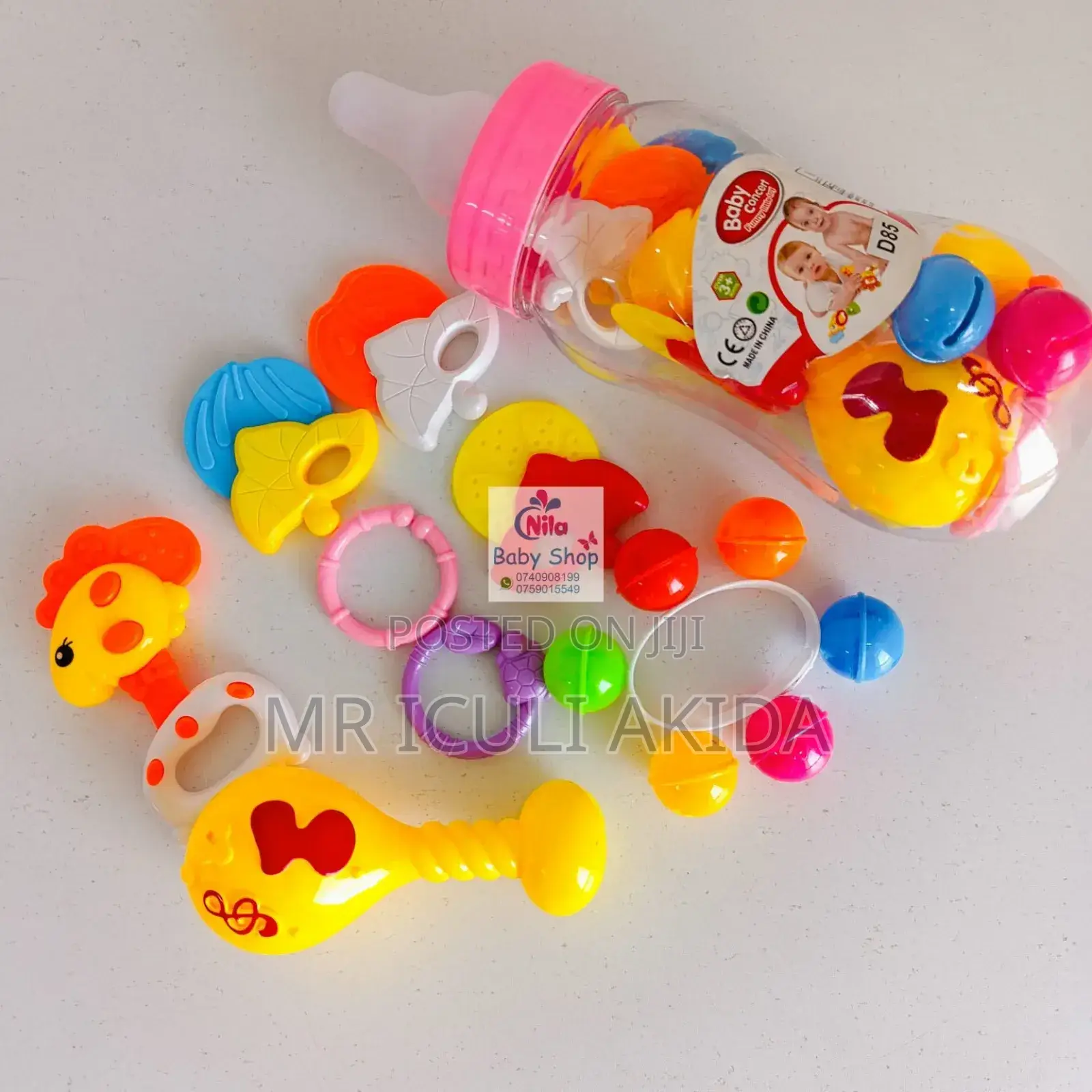 Baby Toy Rattles Shakers Bottle Set
