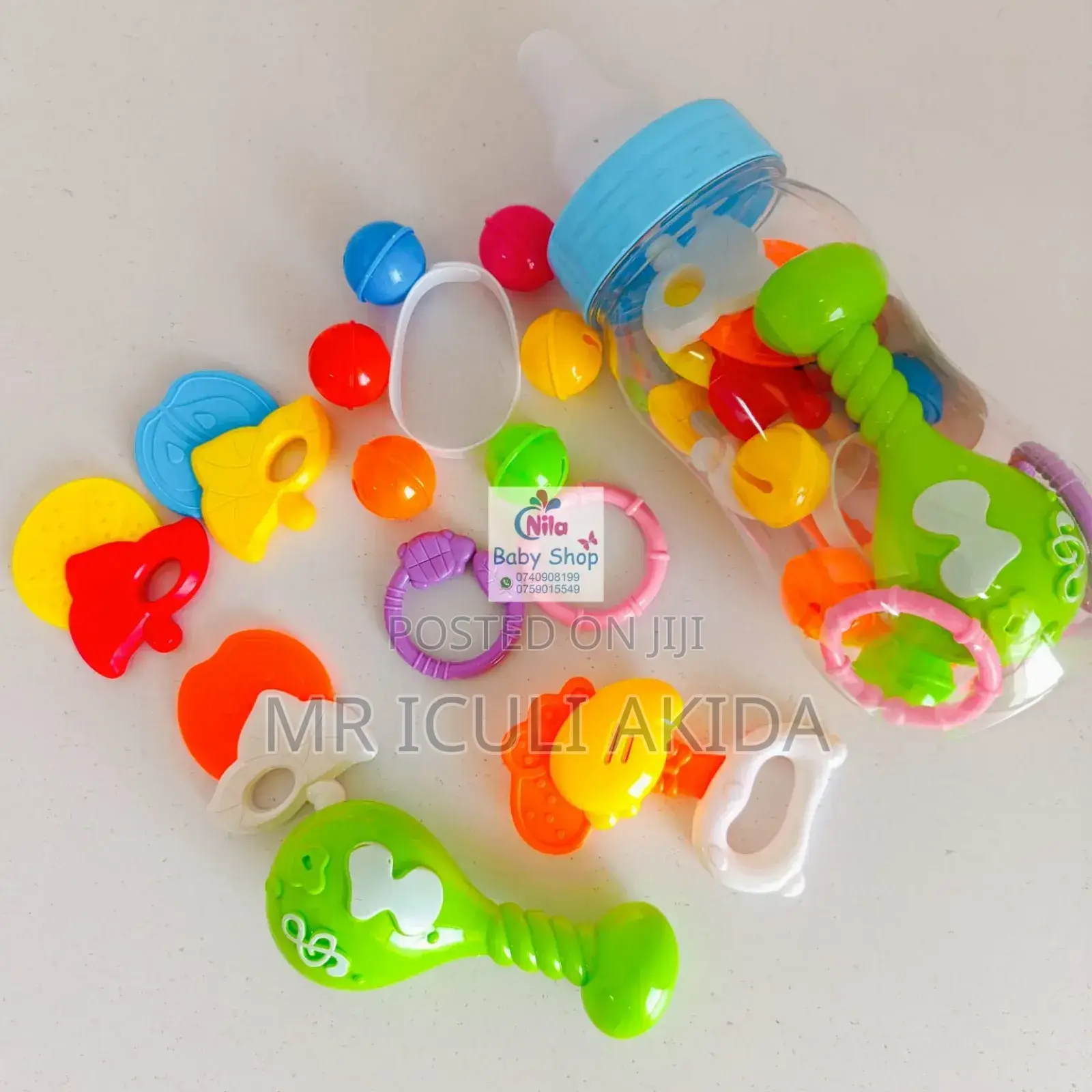 Baby Toy Rattles Shakers Bottle Set