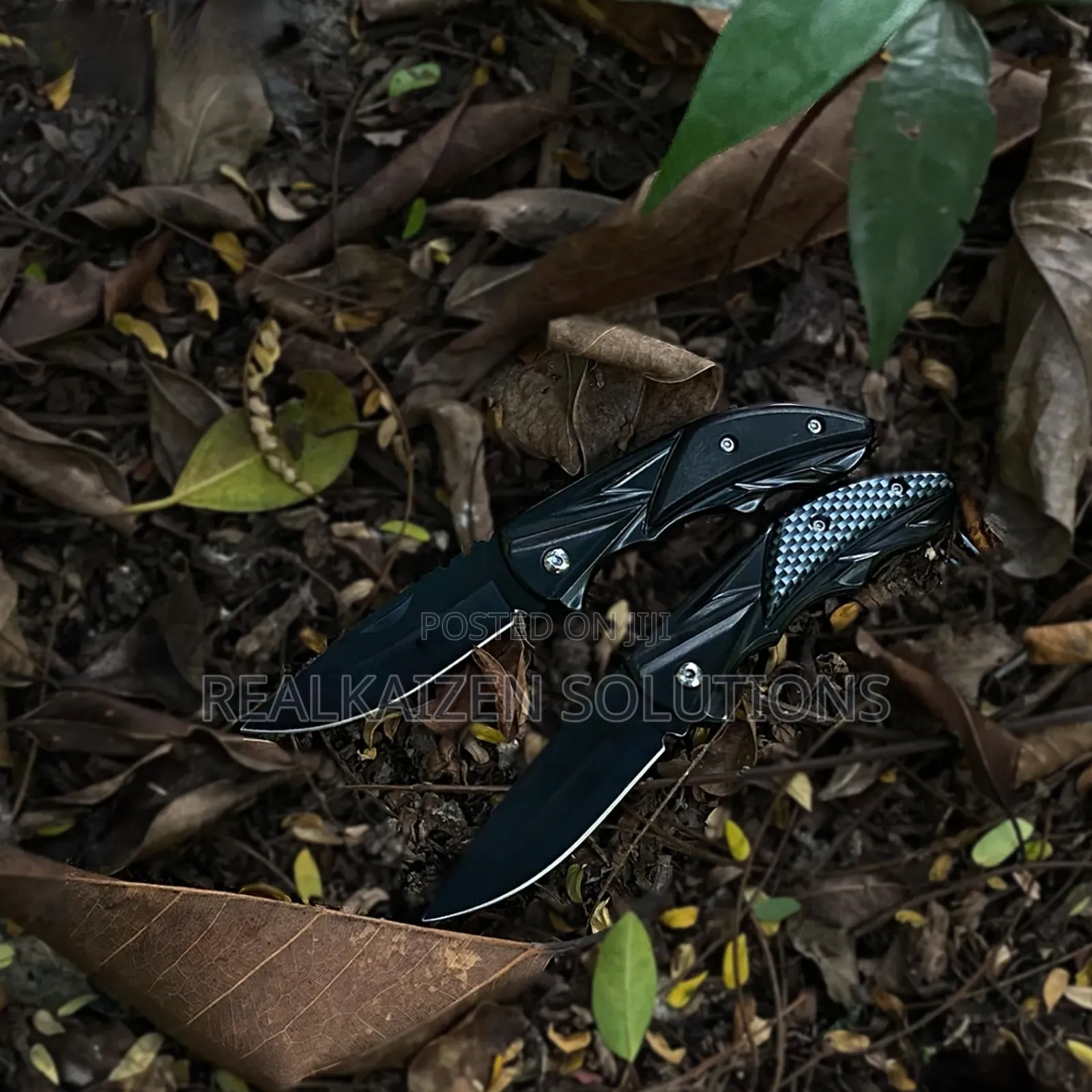 Outdoor Camping Folding Black S/Steel Utility Pocket Knife