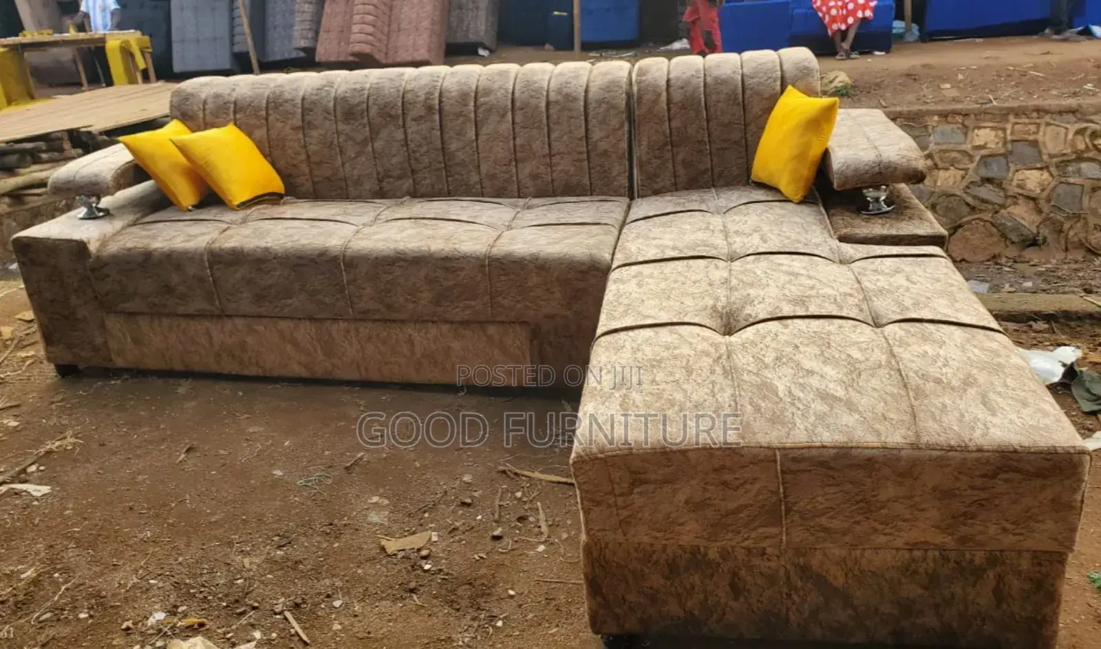 Lovely L Sofa Set
