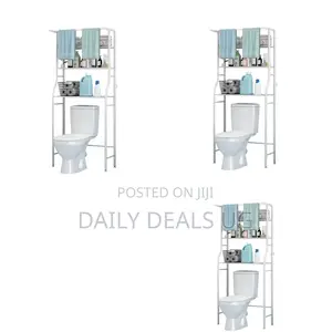 Metallic Toilet Organizer