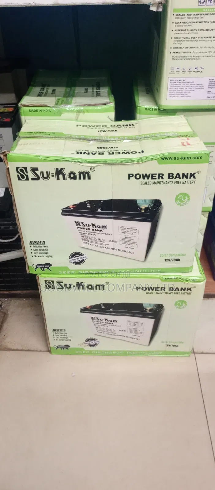 50ah Heavy Duty Sukam Solar Battery Made in India