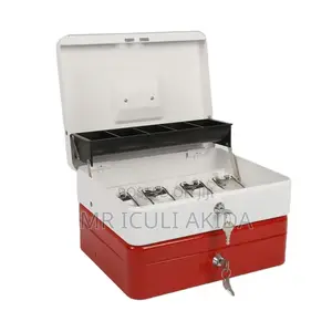 Metal Lock Money Tray Cash Box With Lock Key