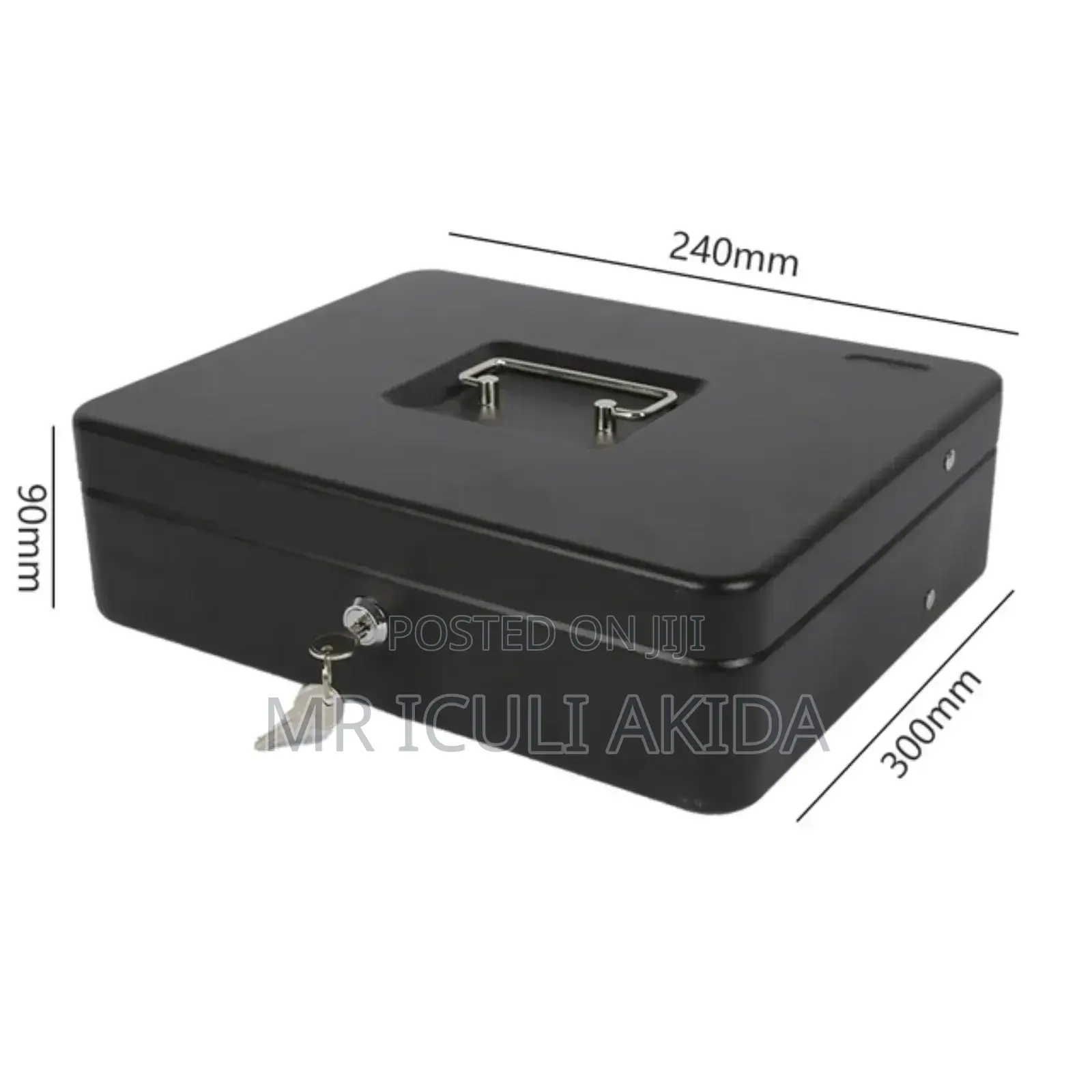 Metal Lock Money Tray Cash Box With Lock Key