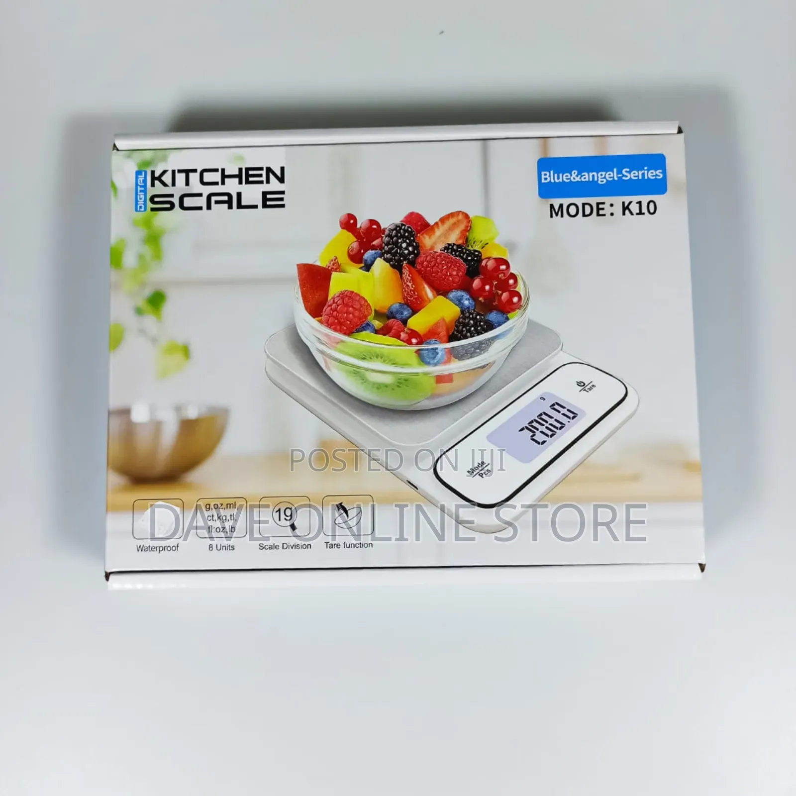 Mini Digital Kitchen Scale Waterproof 5kg 0.1g Battery - 
