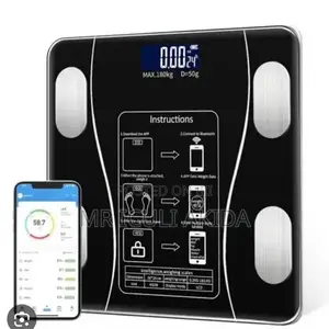180kgs Tempered Glass Healthy Smart Body Fat Weighing Scale