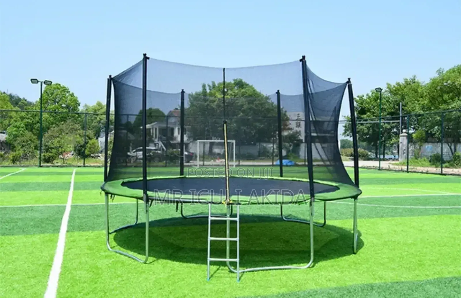 14ft Outdoor Kids Commercial Trampoline WTH Safety Net