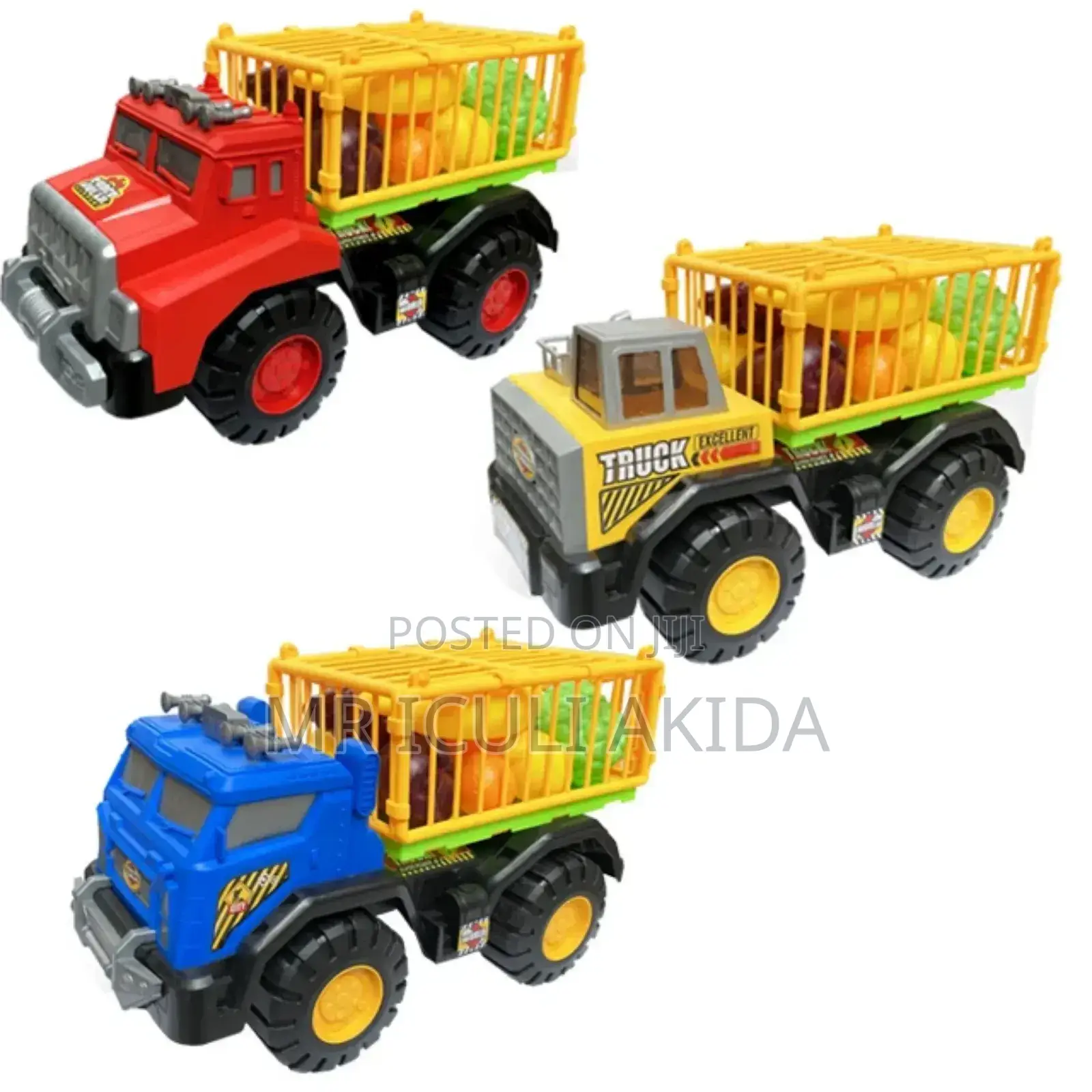 Kids Four Wheel Friction Powered Truck WTH Playing Fruits