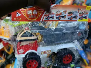 Kids Four Wheel Friction Powered Construction Dump Truck