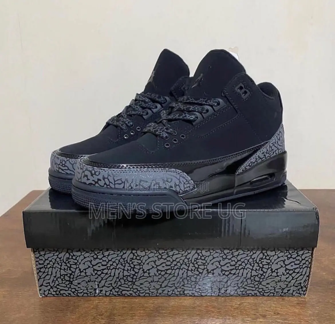 Air Jordan 3 Plain Black