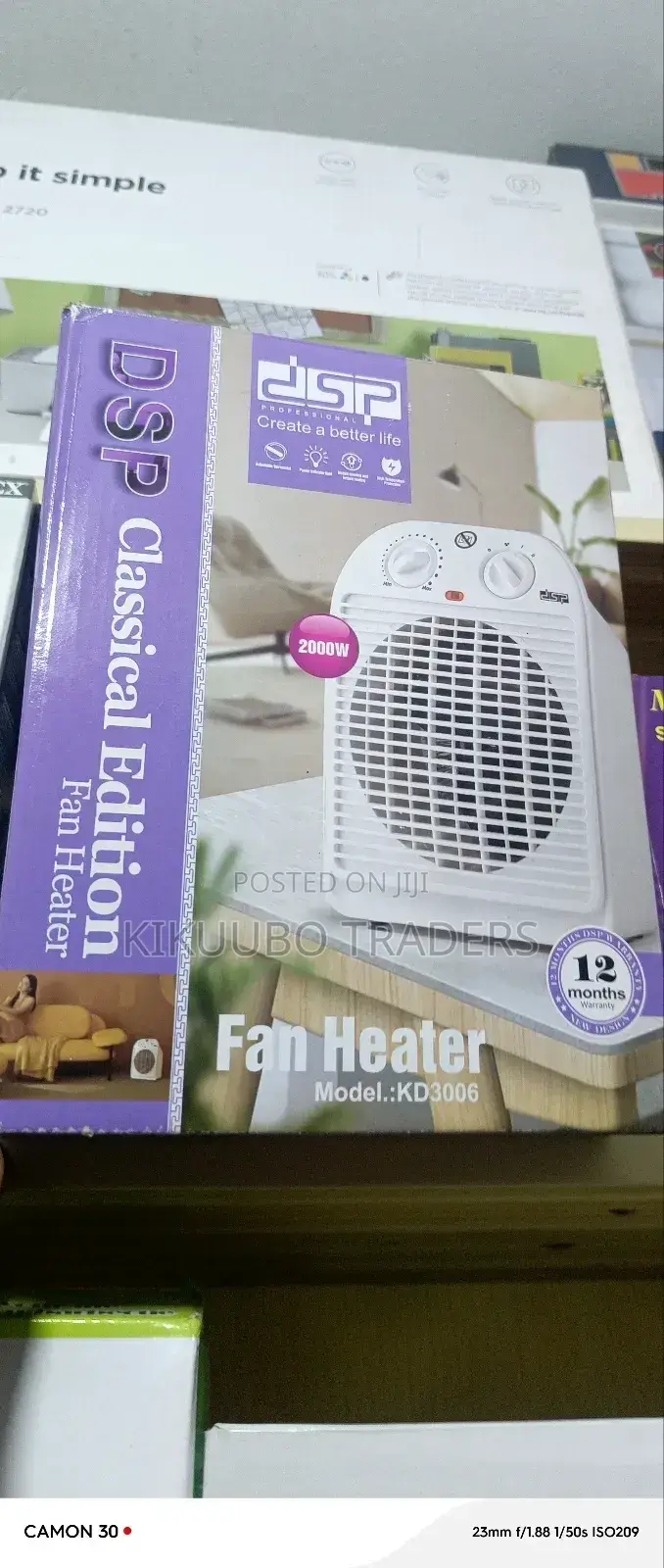 DSP 2000w Electric Fan Heater