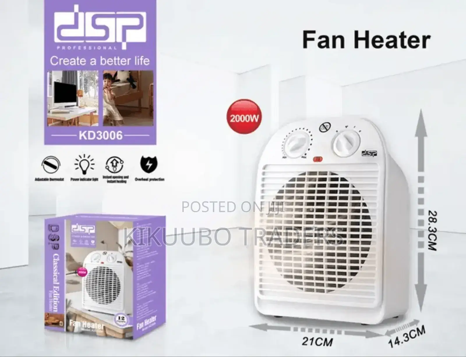 DSP Electric Fan Heater