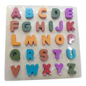 Photo - Wooden Alphabet Letters on a Board for Kids