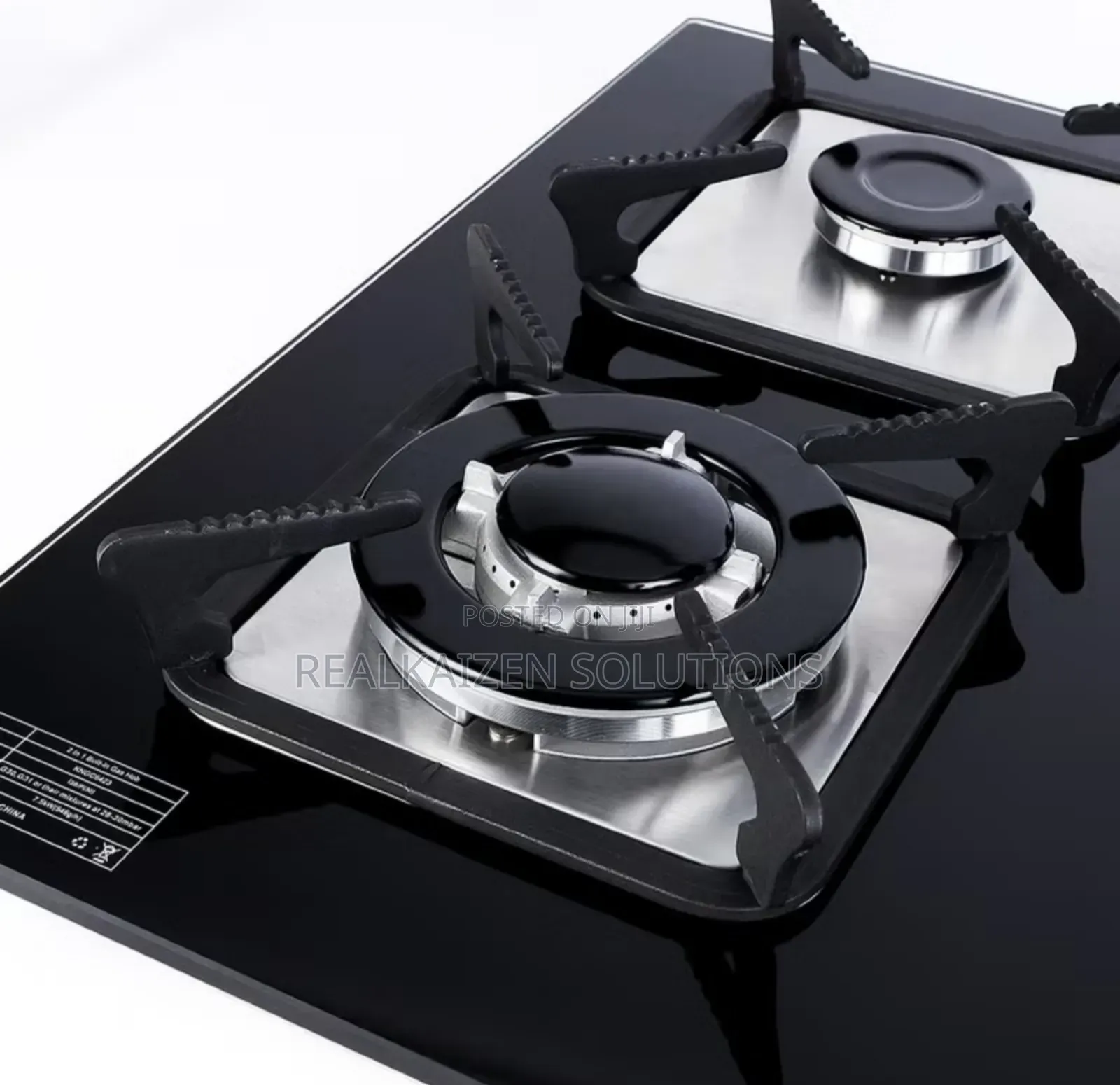 KRYPTON 2-in-1 Tempered Glass Built in Gas Hob Stove