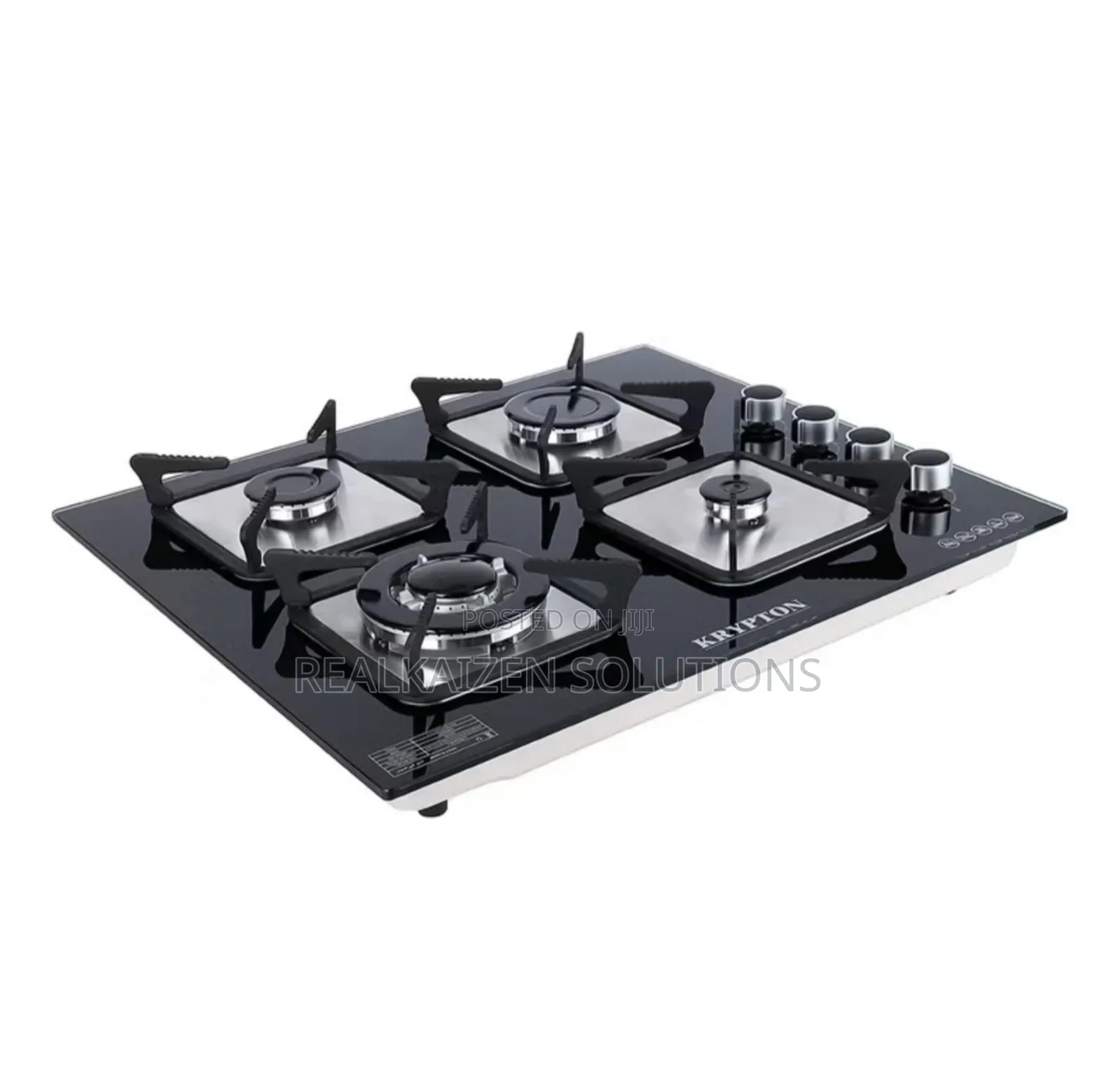 KRYPTON 2-in-1 Tempered Glass Built in Gas Hob Stove