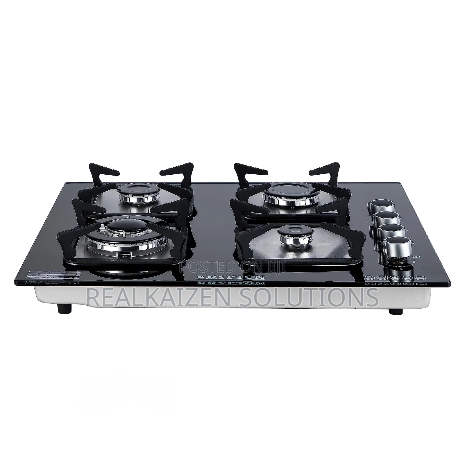 KRYPTON 2-in-1 Tempered Glass Built in Gas Hob Stove