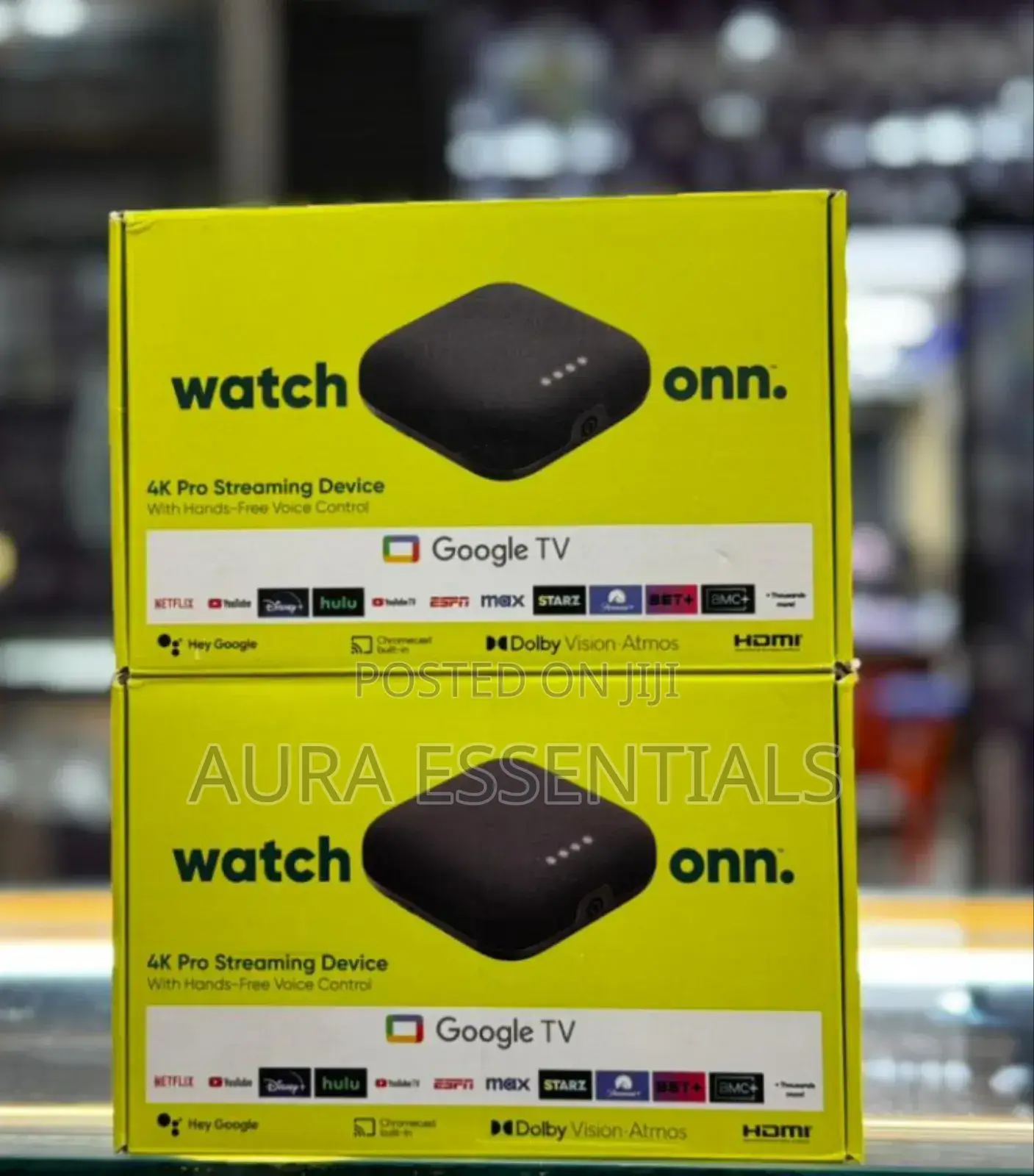 Onn Google TV Pro Steaming Device.