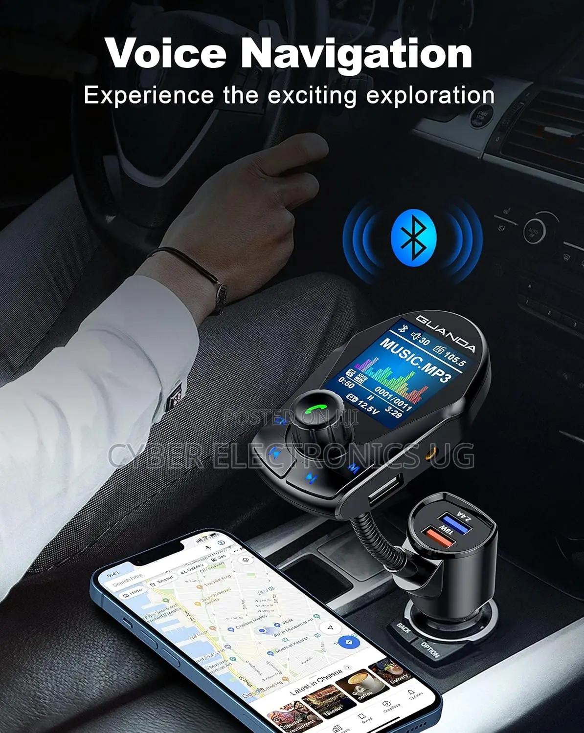 Bluetooth Fm Transmitter Wireless Radio Adapter Kit