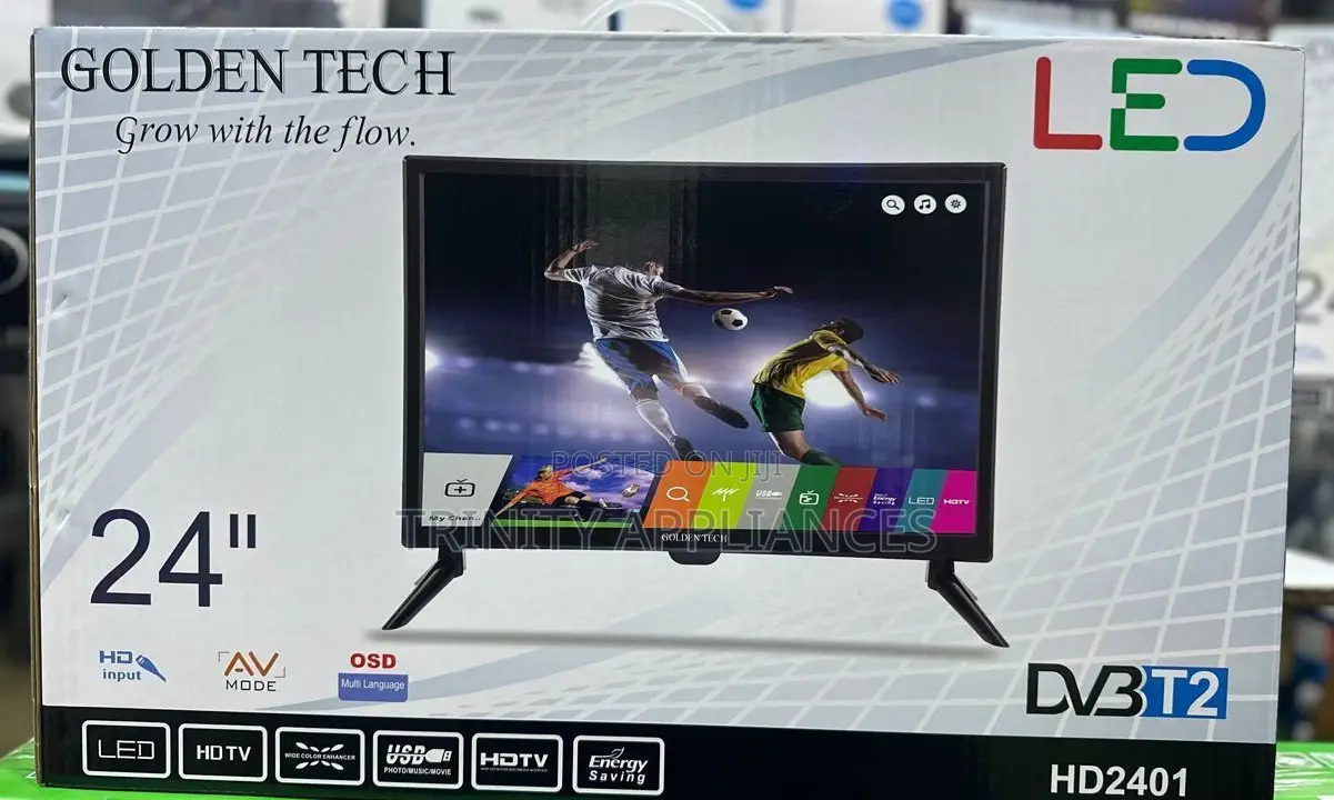 Golden Tech 24 Inch TV Inbuilt Digital Free to Air Decoder