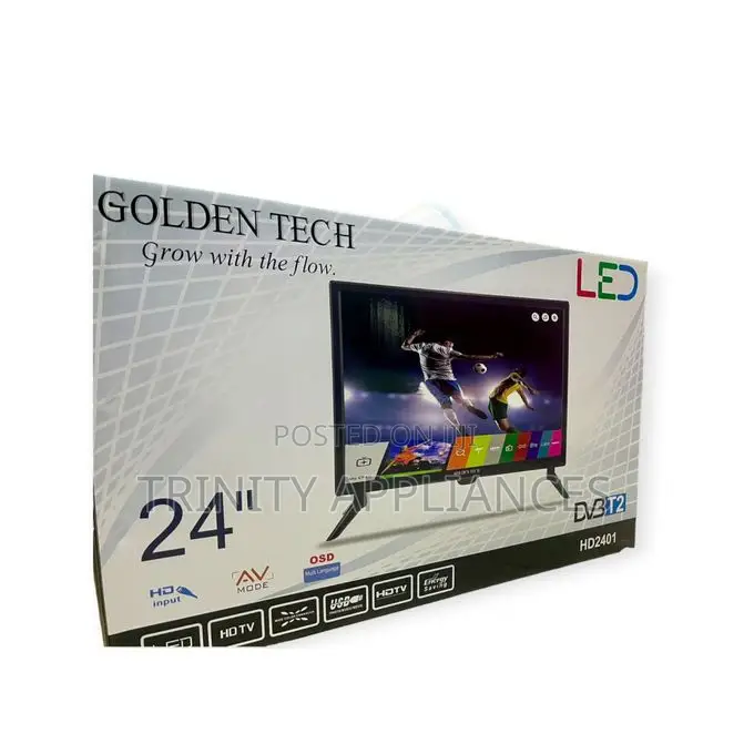 Golden Tech 24 Inch TV Inbuilt Digital Free to Air Decoder