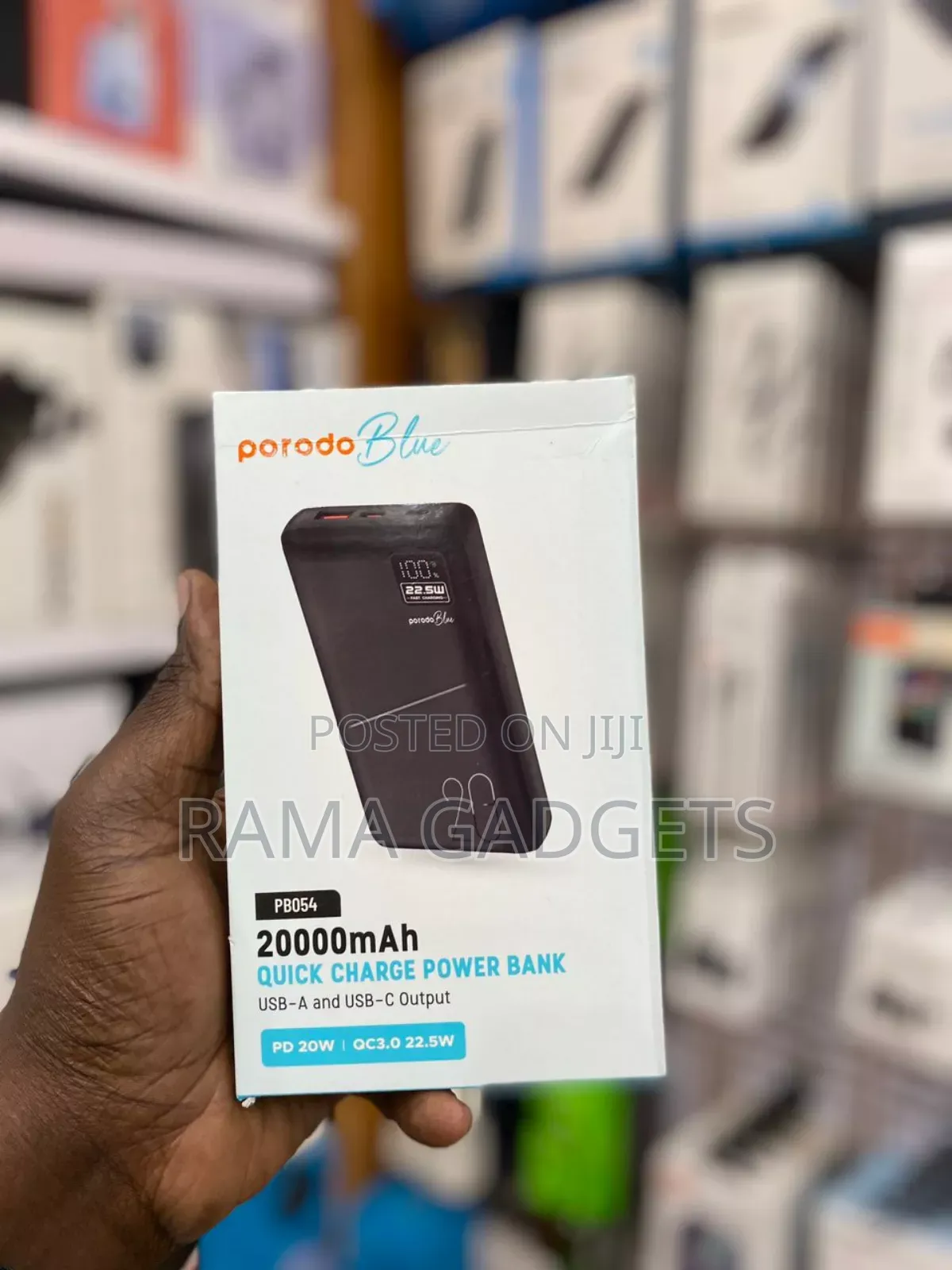 Porodo Blue 20000mah Quick Charge Power