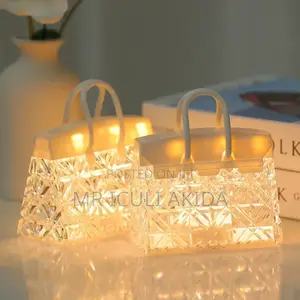 Handbag Design Projection Night Light Crystal Min Table Lamp