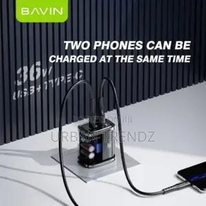 BAVIN Transparent 36W Quick Charge 3.0 With TYPE C USB